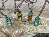 Cottagecore Pendant Necklace with Real Dried Flowers
